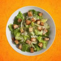 Caesars Salad · Fresh crisp romaine lettuce, tossed with Caesars dressing and topped with parmigiano reggian...