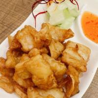 Fried Calamari · Deep fried batter calamari.