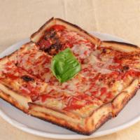 Vegan Pie (Whole) · Two Kinds of Vegan Cheese (Daiya and Miyoko's Creamery), Bianco di Napoli tomatoes