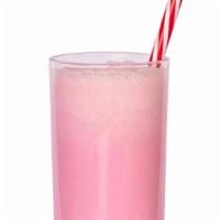 Strawberry Smoothie · Frozen strawberries blended in whole milk.
