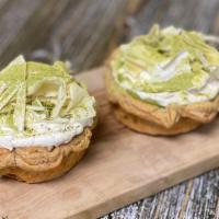 Set of 2 Matcha Cream Pie · Two pieces. Silky Matcha pastry cream (made with 100% Japanese ceremonial grade matcha powde...