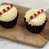 Set of 2 Red Velvet Cupcake · Two pieces. Set of 2 Red Velvet cupcake with cream cheese frosting.