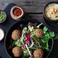 Falafel (Build Your Own) · Fresh, made-from-scratch chickpea fritters.