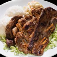Bbq Mix Plate · A blend of our three famous BBQ mixes: beef, short ribs and chicken.
Side come with Two scoo...
