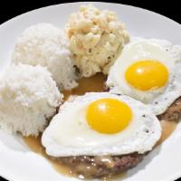 Loco Moco · Beef patty with your choice of egg topped with house gravy. 600-1440 cal.