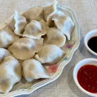 Lamb Dumplings with Vegetable西湖羊肉水饺 · This item contains Halal lamb and zucchini.