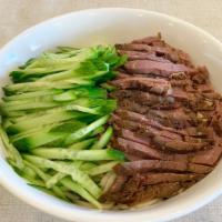Five Spice Marinated Beef with Cold Noodle五香牛肉冷面 · 