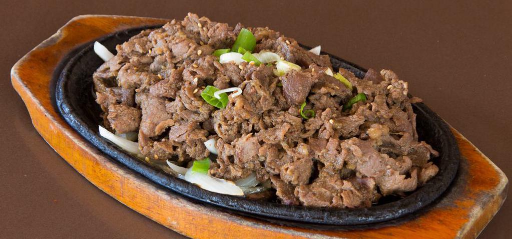 3. Bulgogi · Marinated sliced beef ribeye.