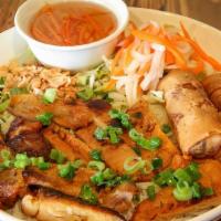 Grilled Chicken & Egg Rolls Vermicelli · Marinated lemongrass chicken with crispy fried egg rolls