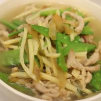 Noodle Soup with Pork & Szechuan Pickles · 