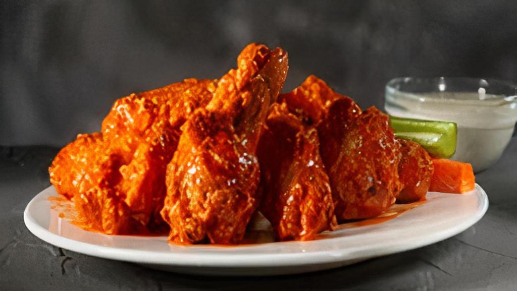 Buffalo Wings · Full flavored creamy sauce with a blend of cayenne peppers & garlic. .