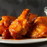 Honey Garlic (Medium) · Wings tossed in a honey garlic sauce, with the perfect hint of spice.