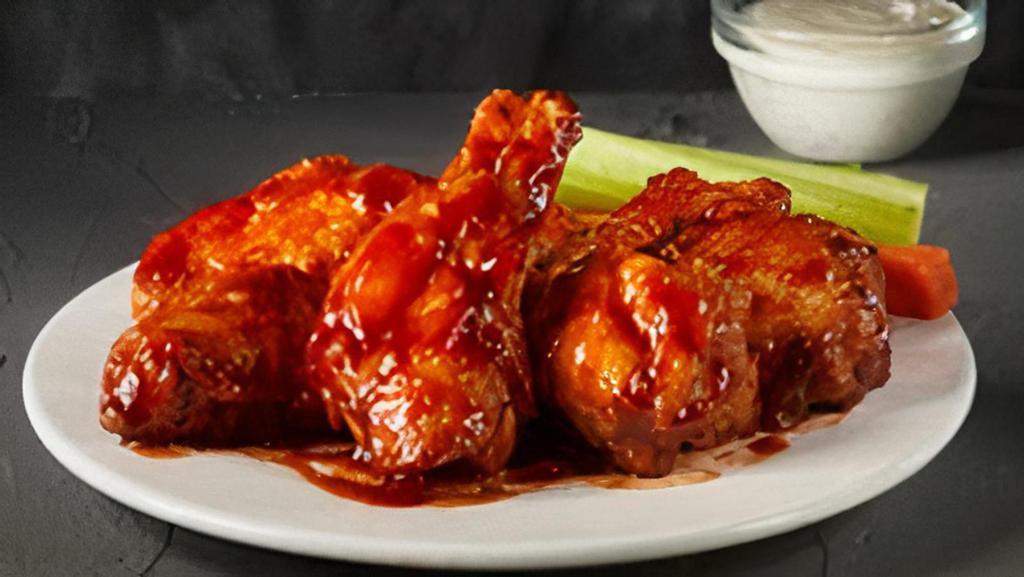 Bbq Wings  · Just the wings you are craving with the flavor you’d expect!  Classic BBQ sauce with a smoky finish..