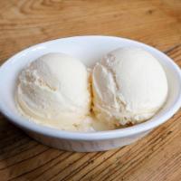 VANILLA ICE CREAM SCOOP · scoop of vanilla bean ice cream -- WE DO NOT COURSE ITEMS. Desserts will be served at the ti...