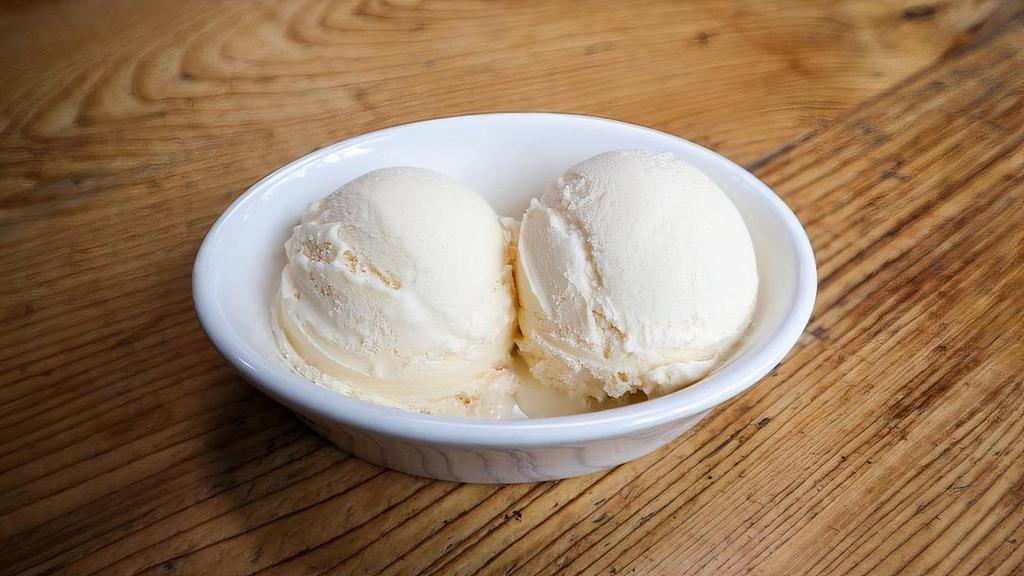 VANILLA ICE CREAM SCOOP · scoop of vanilla bean ice cream -- WE DO NOT COURSE ITEMS. Desserts will be served at the time they are ordered.