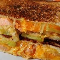 Hot Sandwich · With ham, turkey, chicken, bacon, or tuna; choice of wheat bread or dutch crunch; swiss or A...