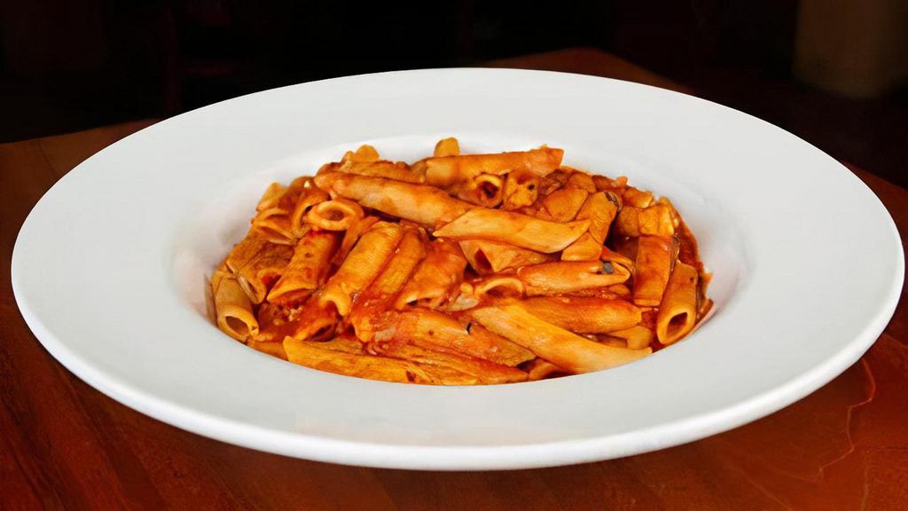 Penne · small hollow tube of pasta, choice of sauces