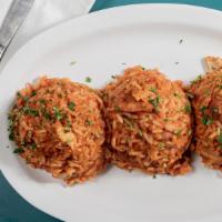 Jambalaya · Gluten-free. Classic New Orleans rice dish with smoked sausage and chicken simmered in tomat...