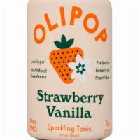 Olipop Strawberry Vanilla · 3 gr of sugar per can. Olipop's Strawberry Vanilla Sparkling Tonic is a bright and refreshin...