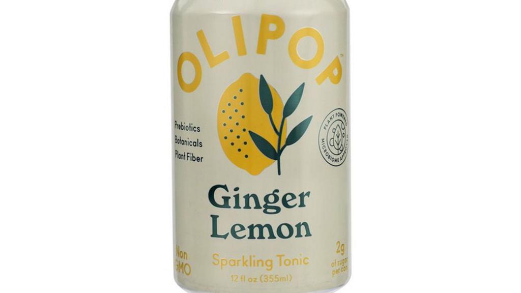 Olipop Ginger Lemon · 2g of sugar per can. Ginger-Lemon combines a kick of real ginger juice with sweet mulling spices and a pop of crisp lemon. Ginger, a natural digestive root, can help to soothe the stomach and increase blood flow. A delicious and fizzy tonic that combines the benefits of prebiotics, plant fiber, and botanicals to support your microbiome and benefit digestive health. OLIPOP is the healthy alternative!