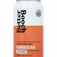 Better Booch Kombucha Citrus Sunrise · 5g of sugar per can. A Refreshing Blast Of Citrus With Spicy Hints Of Sage And Floral Pu-erh...