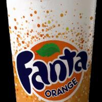 Fanta® Orange · Fountain beverage. A product of The Coca-Cola Company.
