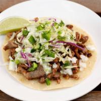 Sisig Taco · Your choice of pork, chicken or tofu on one 6