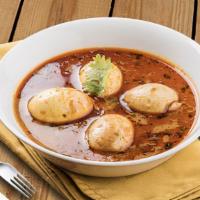 Egg Curry · This egg curry is made using coconut milk, tamarind paste, ginger, onion and tomatoes along ...
