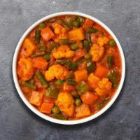Very Veggie Curry · Fresh seasonal vegetables slow cooked to perfection in a curry with herbs, ground whole spic...