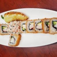 California Roll · Philadelphia cheese, cucumber, avocado and imitation crab meat and tampico