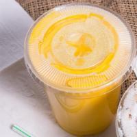 Mango Lassi · Refreshing yogurt drink with pureed mango.