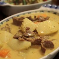 Gang Ga-Ree Curry (Yellow Curry) · Yellow curry. Yellow curry with potatoes and carrots. Tofu and vegetable.