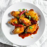 A13. Sweet & Chili Chicken Wings (6 Pcs.) · Spicy.