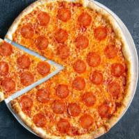 Thin Crust Pepperoni Pizza (14