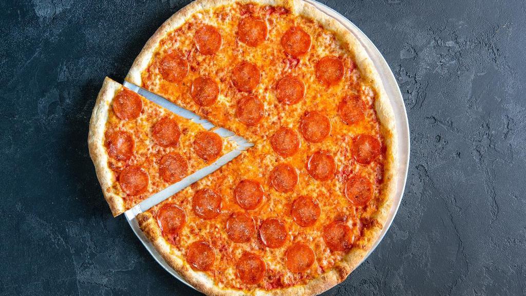 Thin Crust Pepperoni Pizza (14