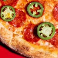 Thin Crust Pepperoni & Jalapeño Pizza (12