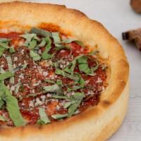 Deep Dish Sausage & Ricotta Pizza · 