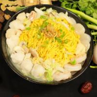 CC03. Seafood Combo 海鮮餐 · Prawns, scallops, fish & cuttlefish balls