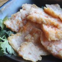 012. Pan-Fried Shrimp Cake 煎蝦餅 · 