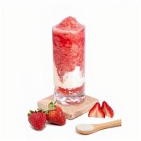 Strawberry Marble · Half pound of fresh strawberry, signature oatly cloud.