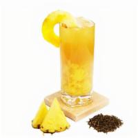 Pineapple Breeze (With optional non-alcoholic pineapple beer) · Golden Pineapple, Premium Jasmine Green Tea, Toasted Golden Pineapple

*Jasmine green tea ca...