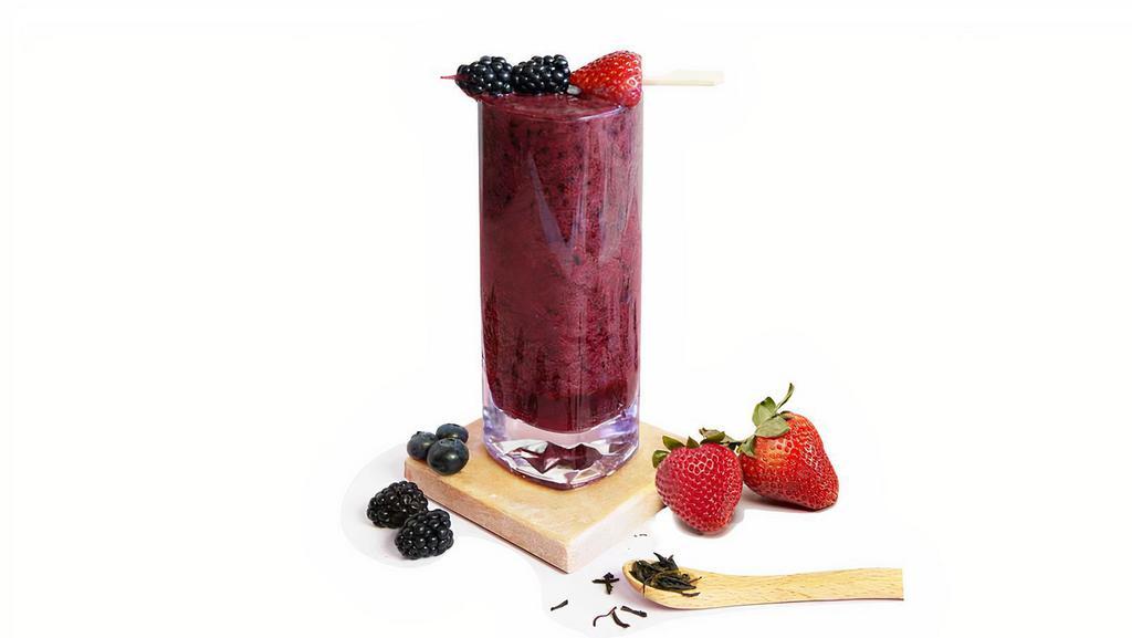 Triple Berry Bliss · 20+ Fresh Blend of Blueberries, Blackberries And Strawberries

Jasmie Green Tea