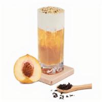 Peach Oolong with Pine Nuts · Premium Peach Oolong Tea, Signature Cloud, Pine Nuts or Roasted Pecan