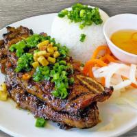48. Com Bo Dai Han · Korean BBQ Beef Ribs over White Rice