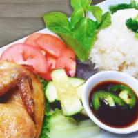 46. Com Ga Chien · Fried Chicken over Rice