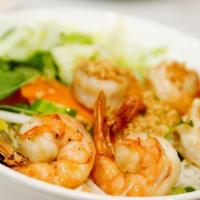 42a. Bun Tom Nuong · Vermicelli Noodles with BBQ Shrimp