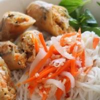 37. Bun Cha Gio · Vermicelli Noodles with Egg Rolls