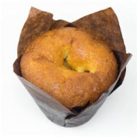 Mango Muffin · A Fluffy and Sweet Muffin with Mango Chunks Mixed in the Batter.