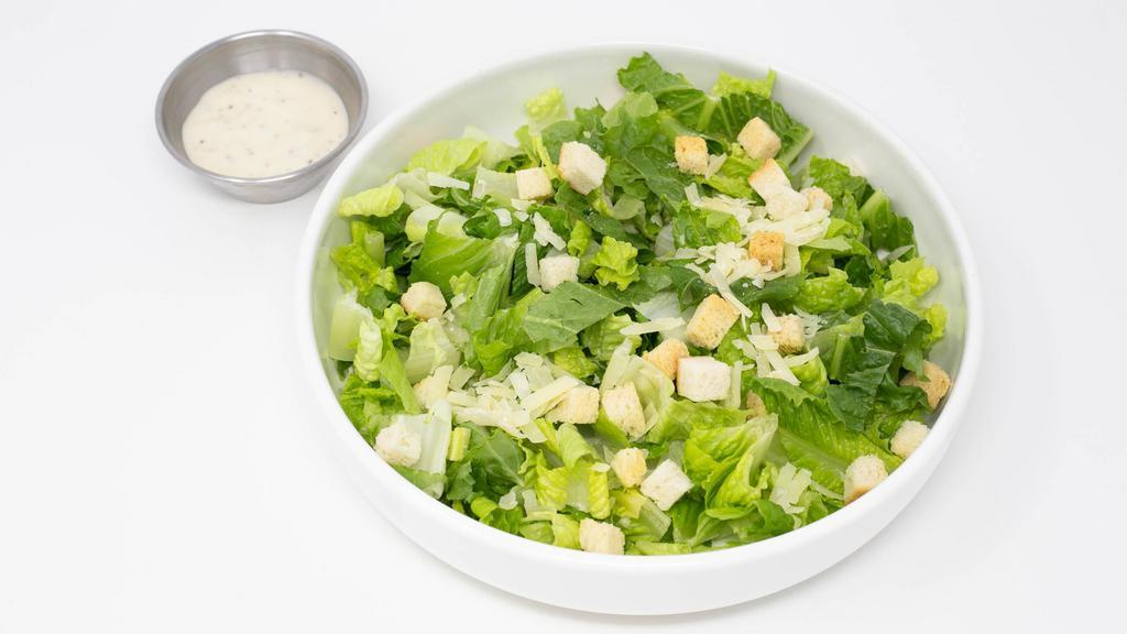 Caesar Salad · Crisp romaine lettuce, parmesan cheese, crouton served with Caesar dressing