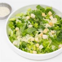 Caesar Salad (Half) · Crisp romaine lettuce, parmesan cheese, crouton served with Caesar dressing